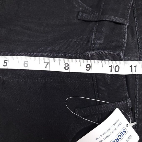 NWT Old Navy Womens High Rise Distressed Jeans Size 8 Black Dark Wash - Picture 7 of 13